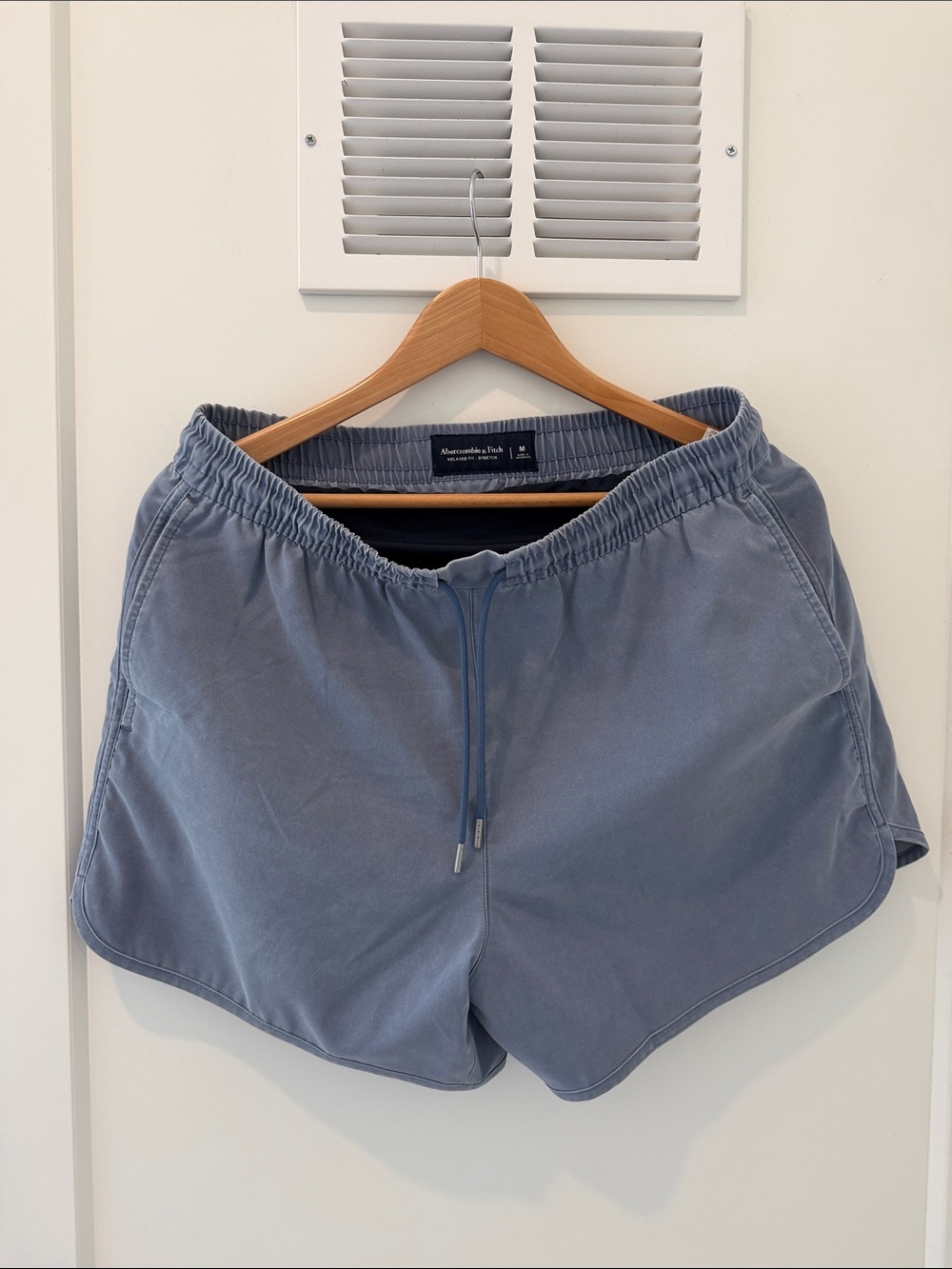 Abercrombie & Fitch Dusty Blue Swim Trunks